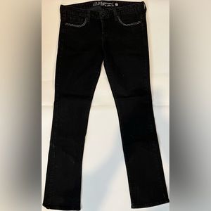 Guess straight cut rhinestone jeans